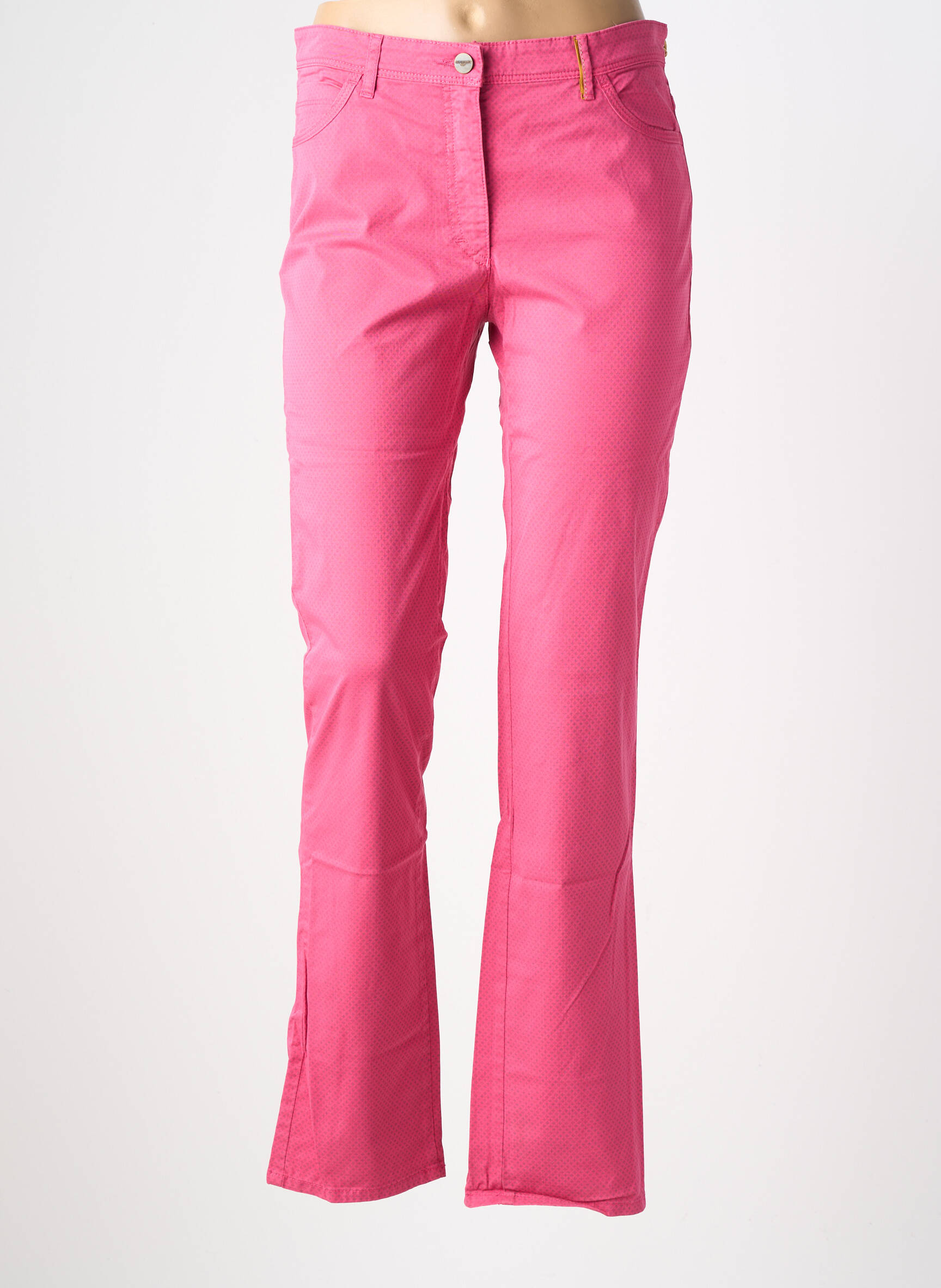 Pantalon drept elasticitate mărime normală roz închis COUTURIST femeie