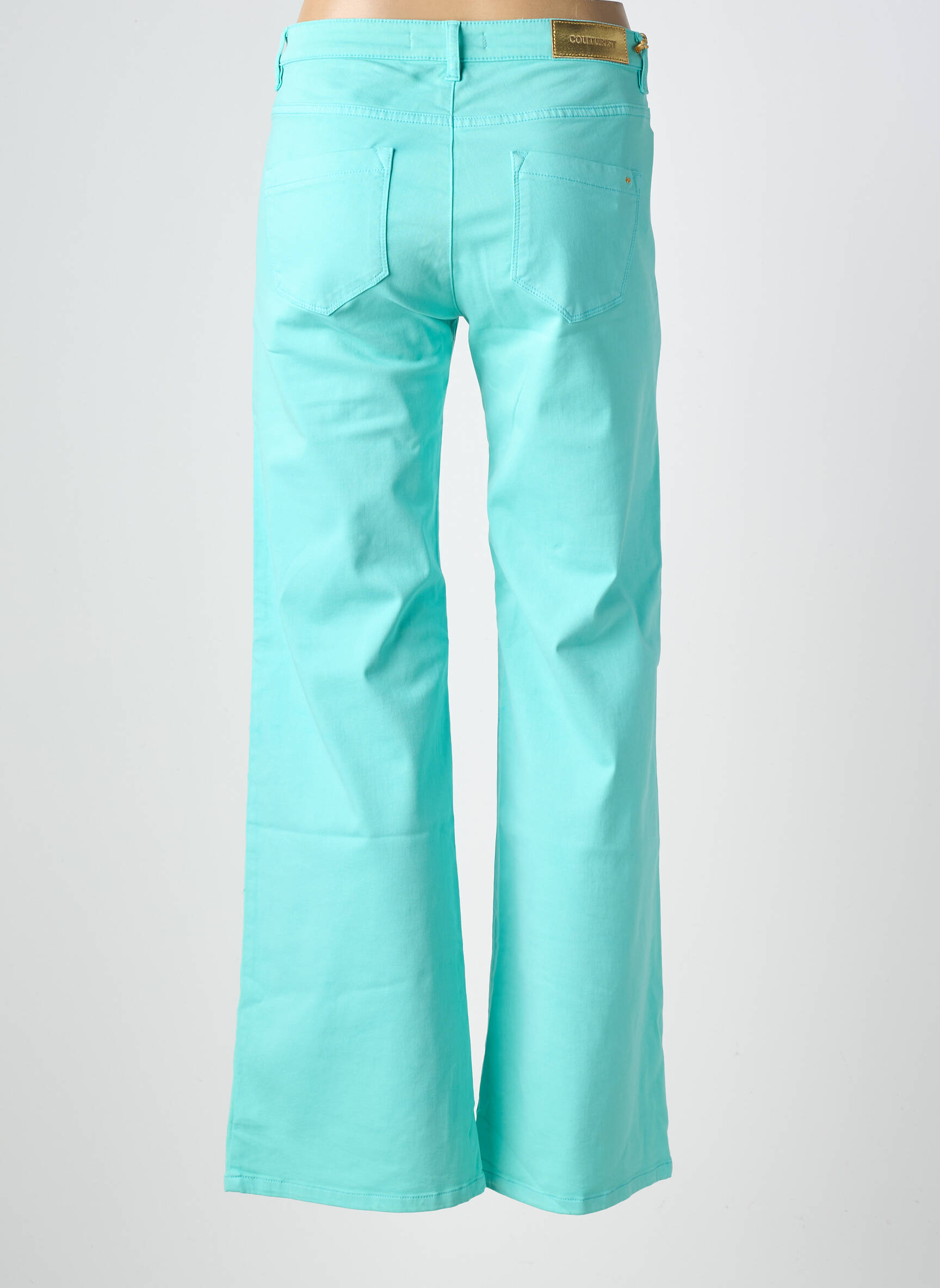 Pantalon drept elasticitate mărime normală albastru COUTURIST femeie
