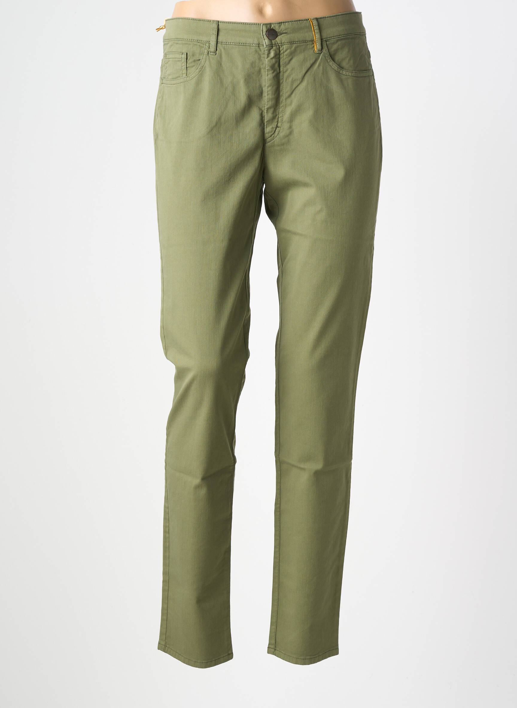 Pantalon drept elasticitate mărime normală verde COUTURIST femeie