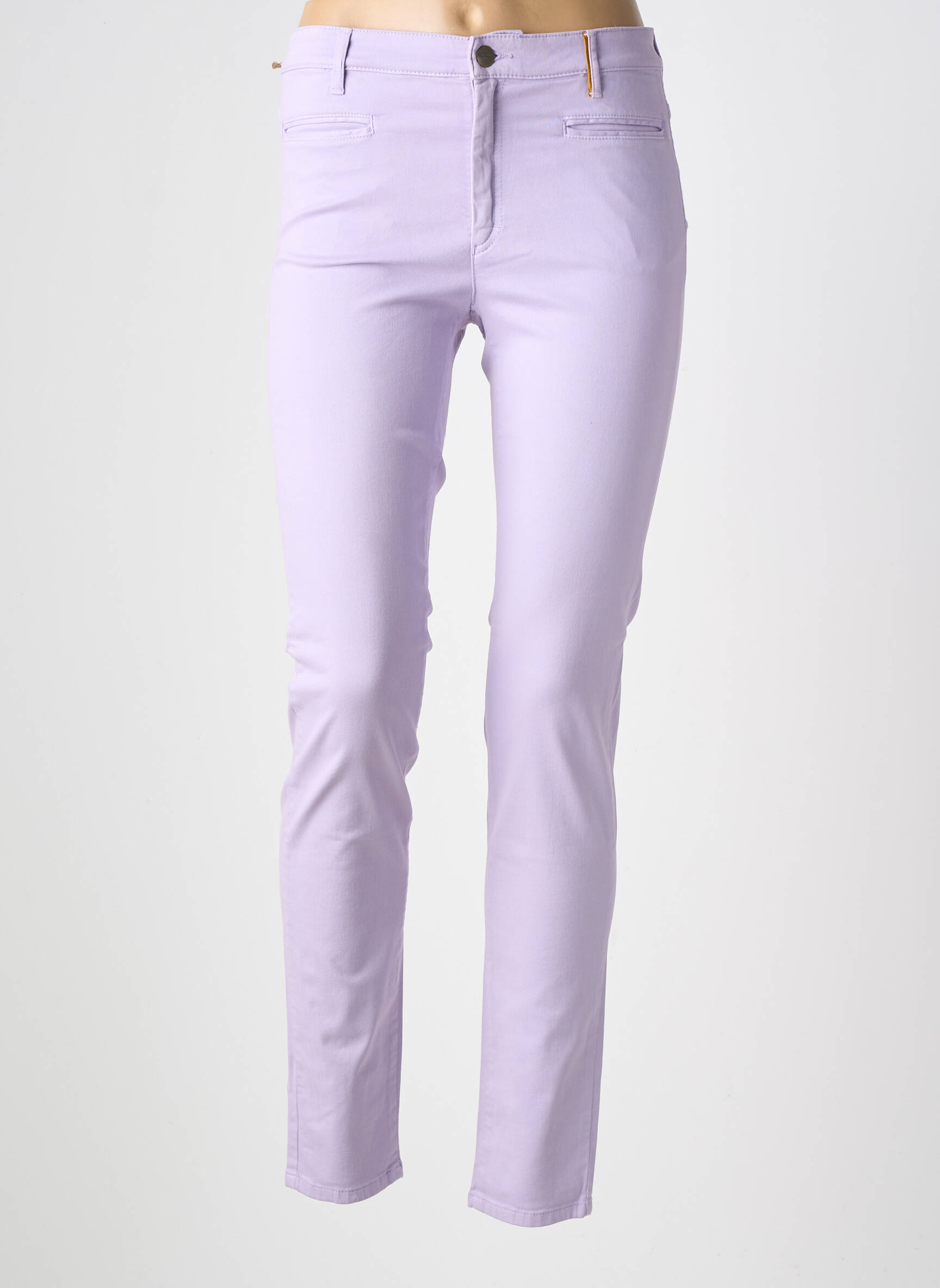 Pantalon slim elasticitate mărime normală violet COUTURIST femeie