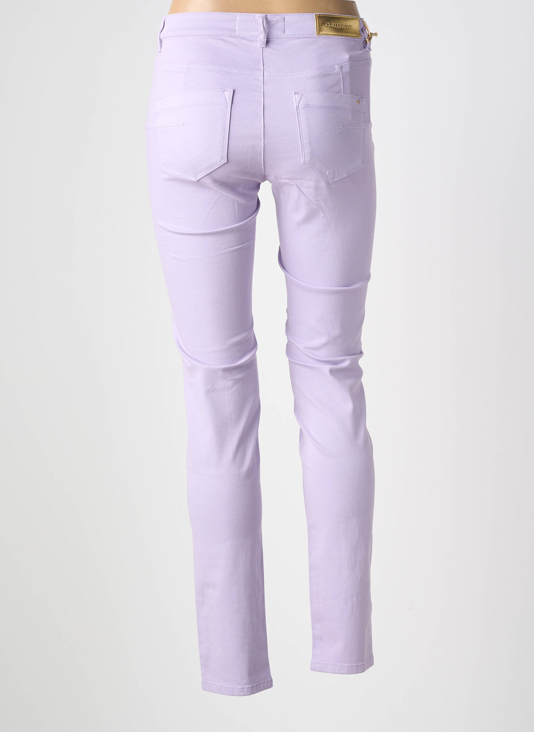 Pantalon slim elasticitate mărime normală violet COUTURIST femeie