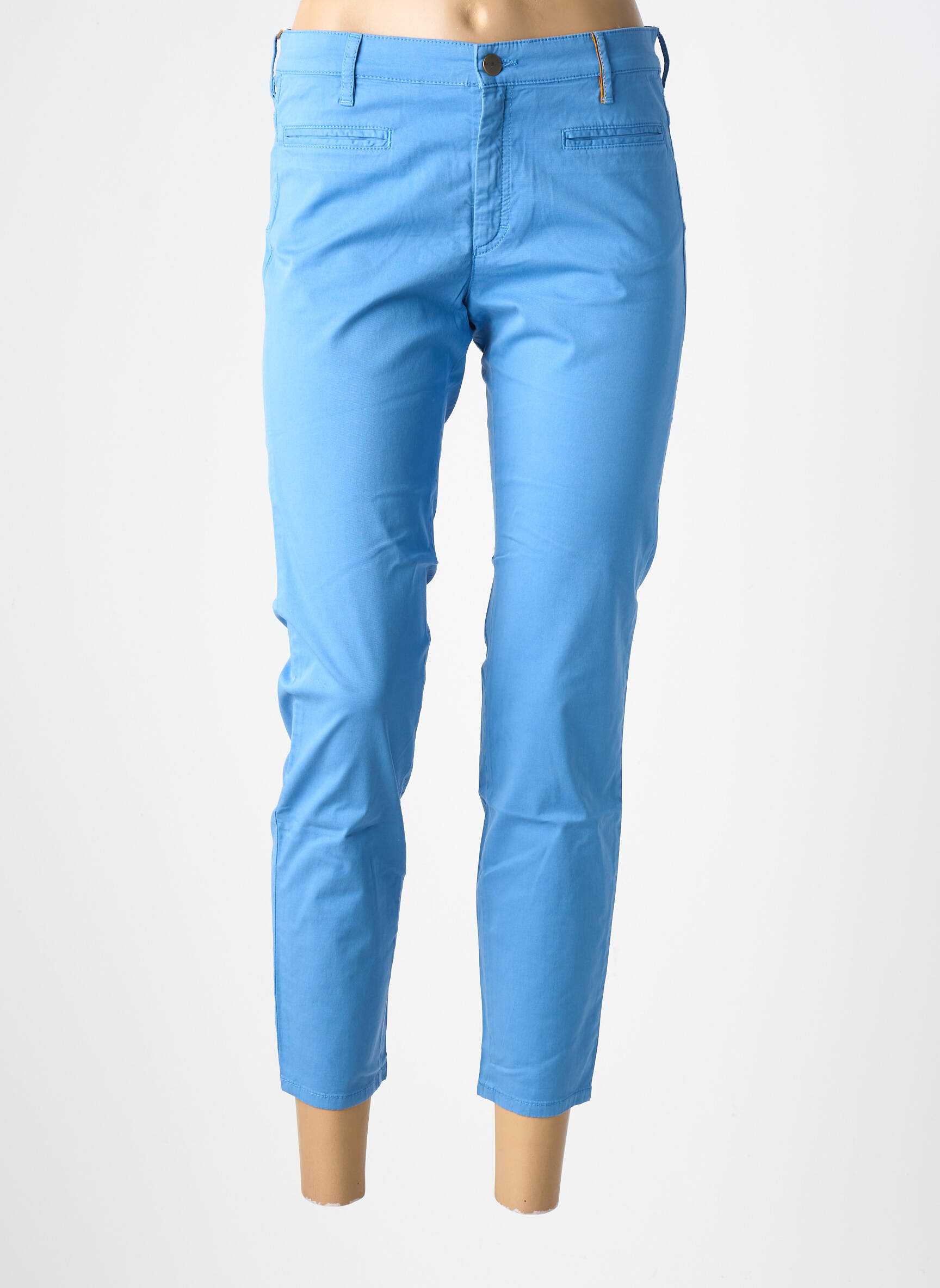 Pantalon 7/8 elasticitate mărime normală albastru COUTURIST femeie