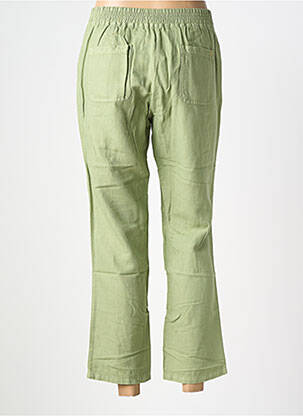 Pantalon 7/8 talie elastică mărime normală verde COUTURIST femeie