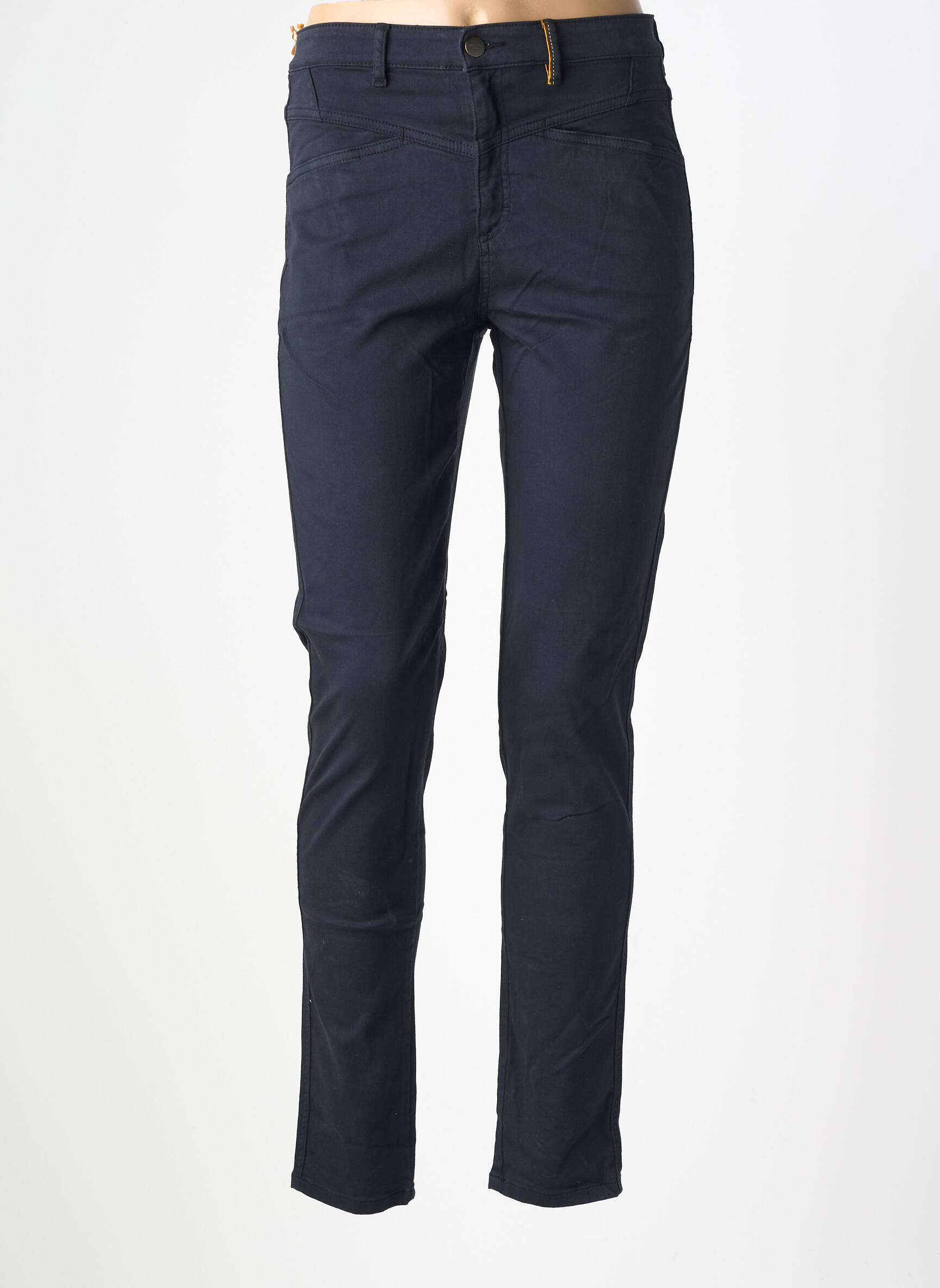 Pantalon slim elasticitate mărime normală albastru COUTURIST femeie