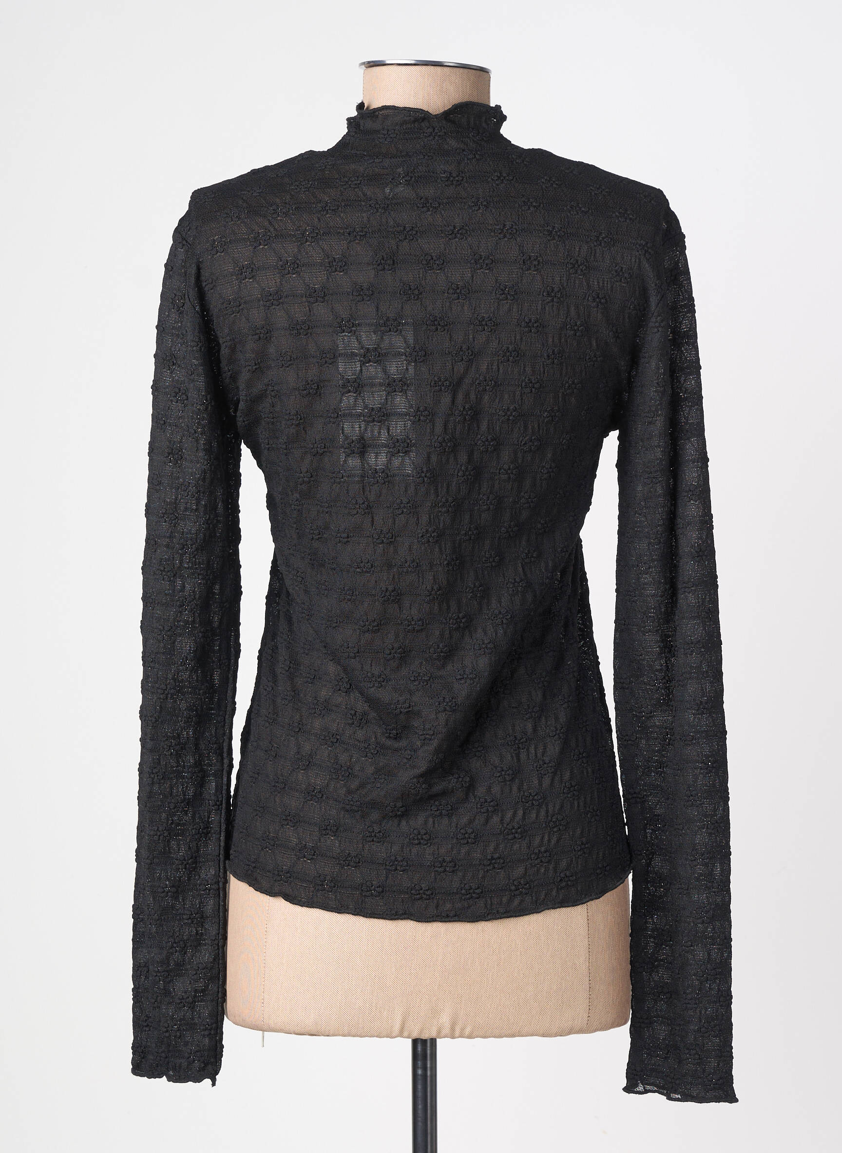 Top mâneci lungi mâneci lungi negru KAFFE femeie