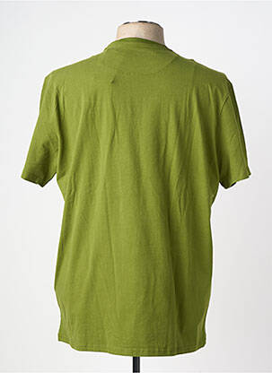 Tricou croială dreaptă mâneci scurte verde FQ1924 bărbat