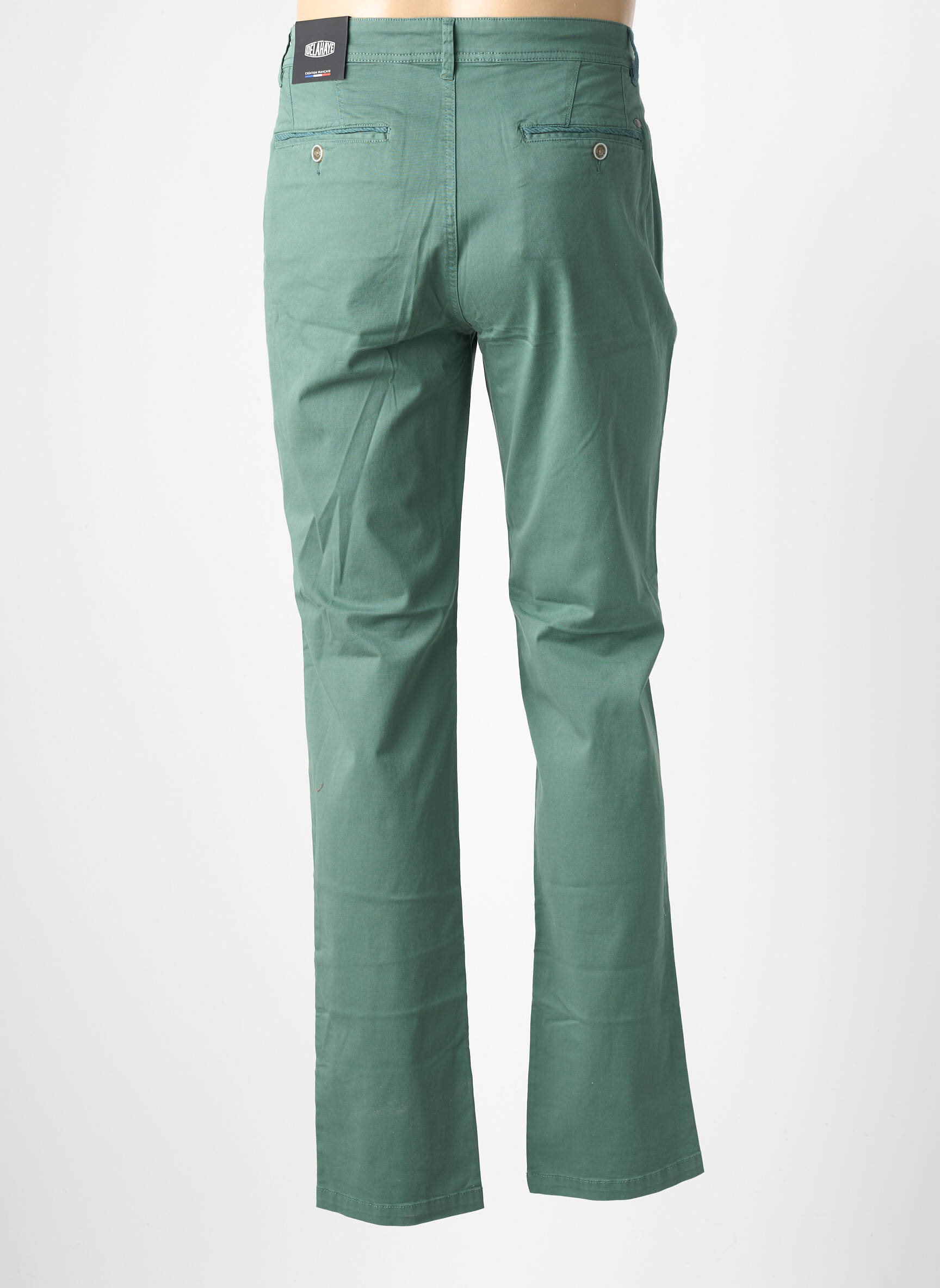 Pantalon chino buzunare verde DELAHAYE bărbat
