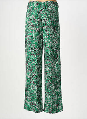 Pantalon larg țesătură poplin mărime normală verde FREEMAN T.PORTER femeie