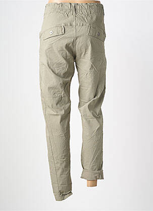 Pantalon slim talie elastică mărime normală verde NÜ femeie