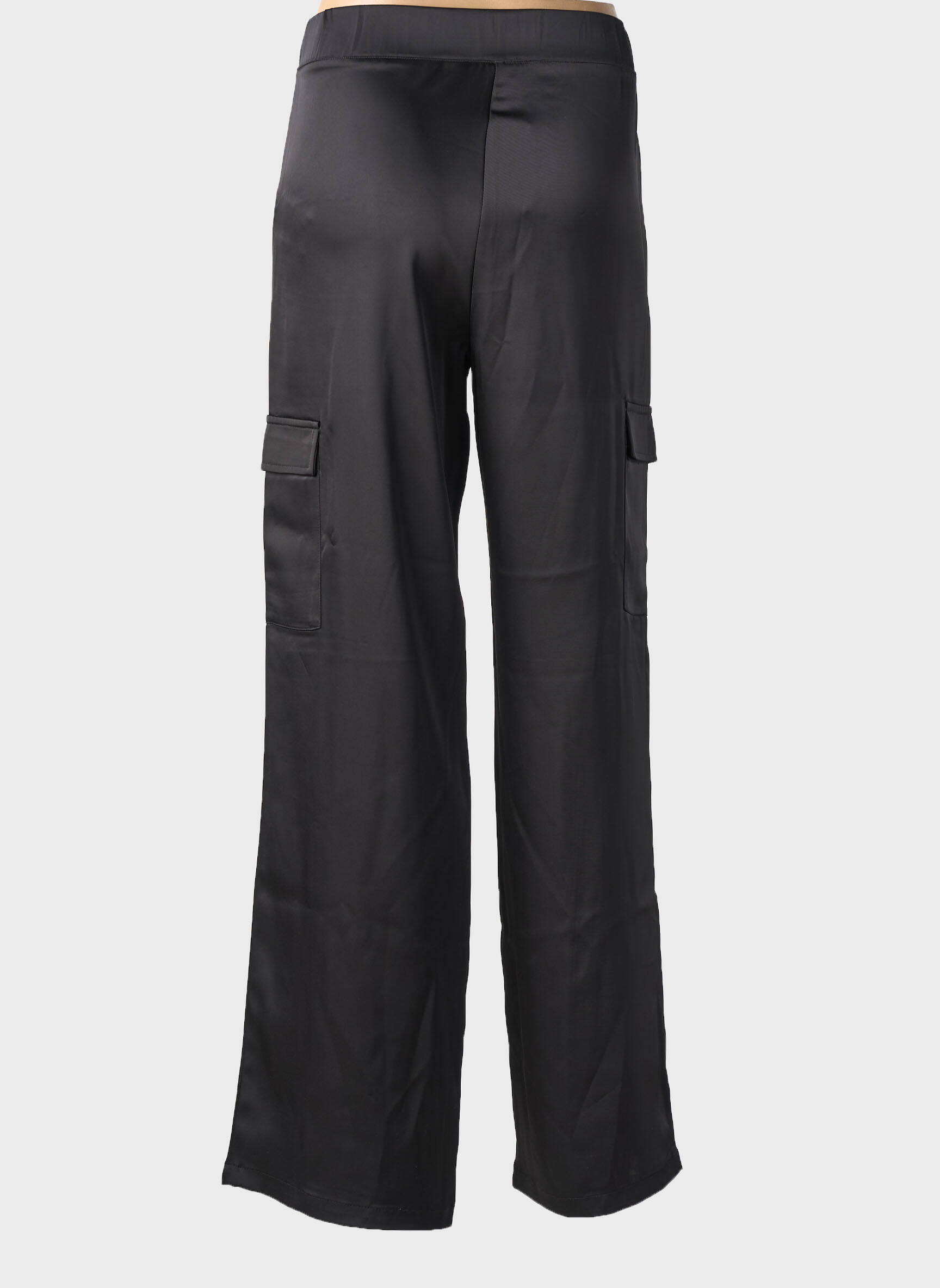 Pantalon cargo multibuzunare talie înaltă negru TIFFOSI femeie