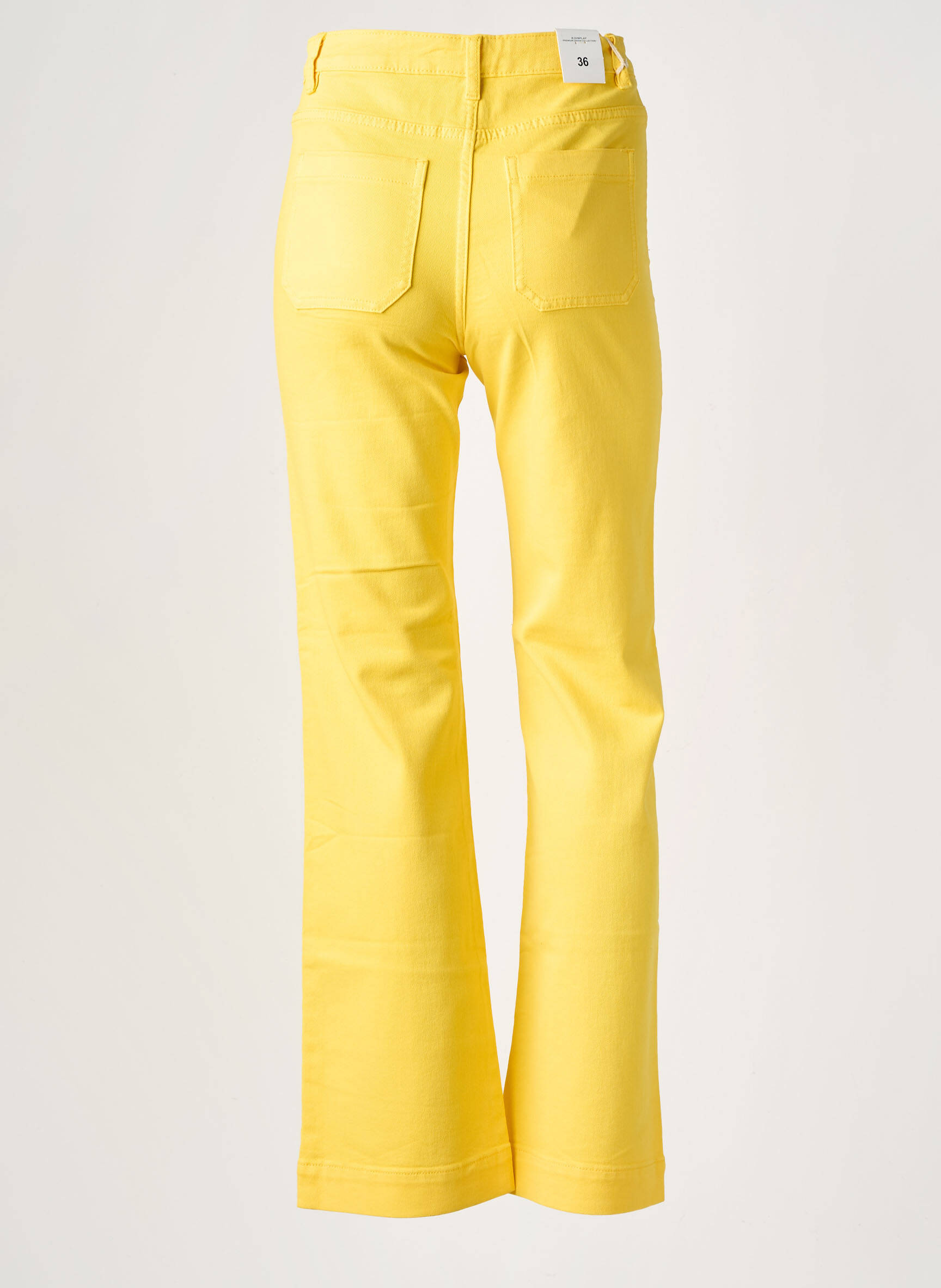 Blugi bootcut talie înaltă talie înaltă galben R.DISPLAY femeie