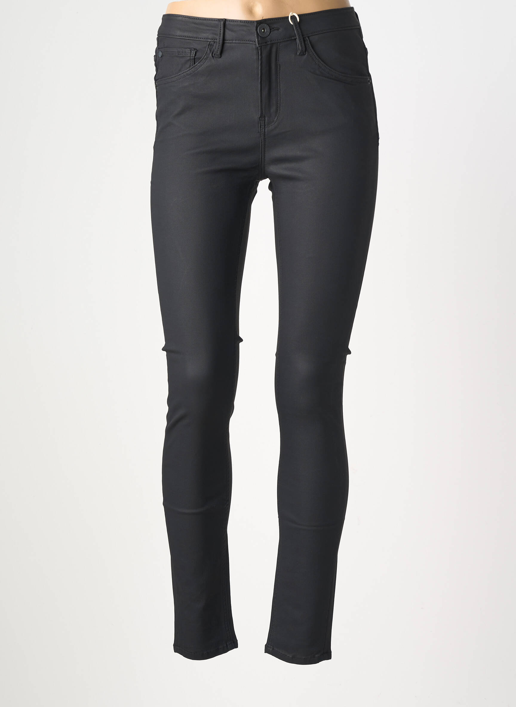 Pantalon slim talie înaltă talie înaltă negru GARCIA femeie