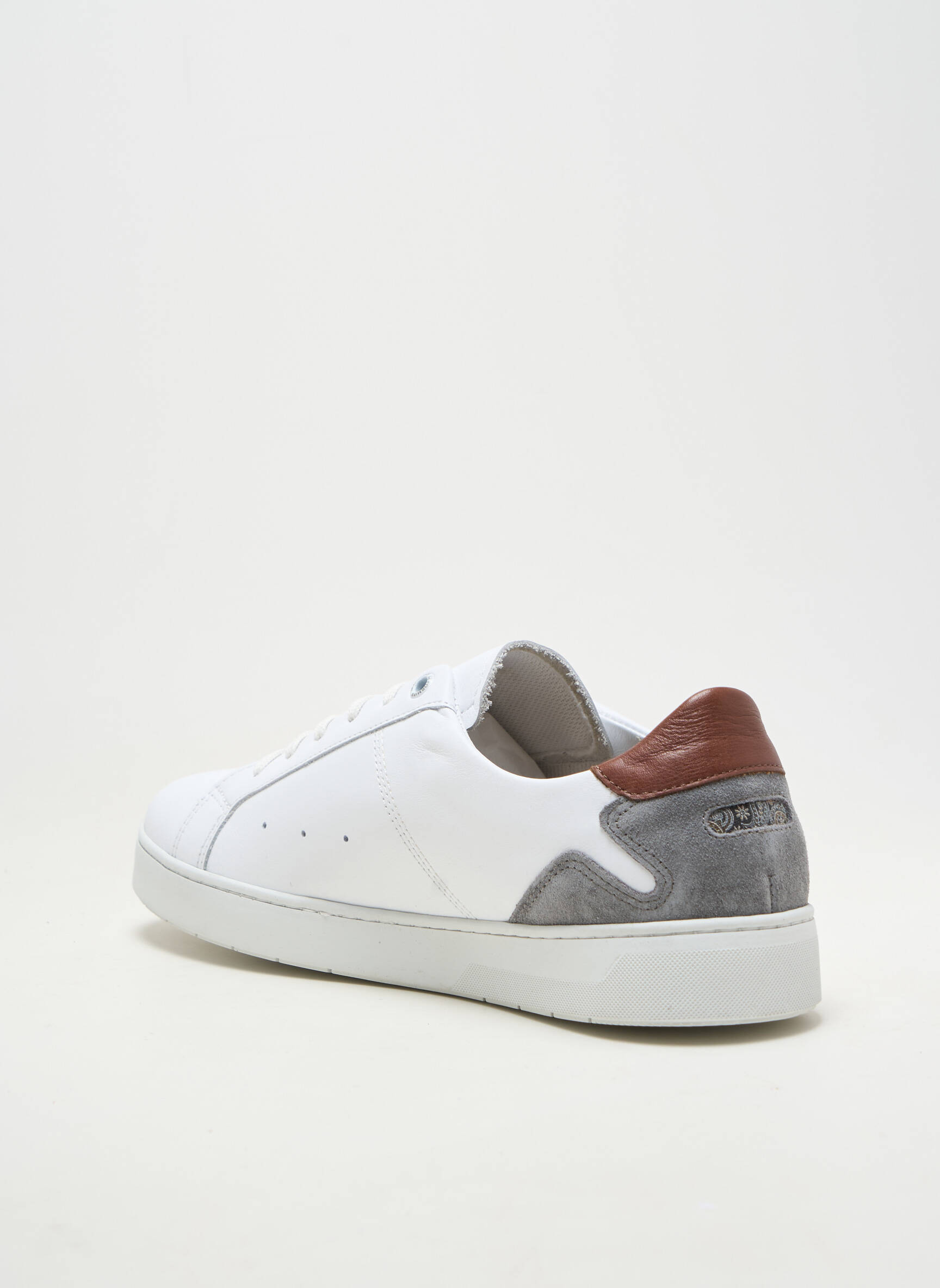 Adidași vârf rotund toc plat până la 3 cm alb LE FORMIER femeie