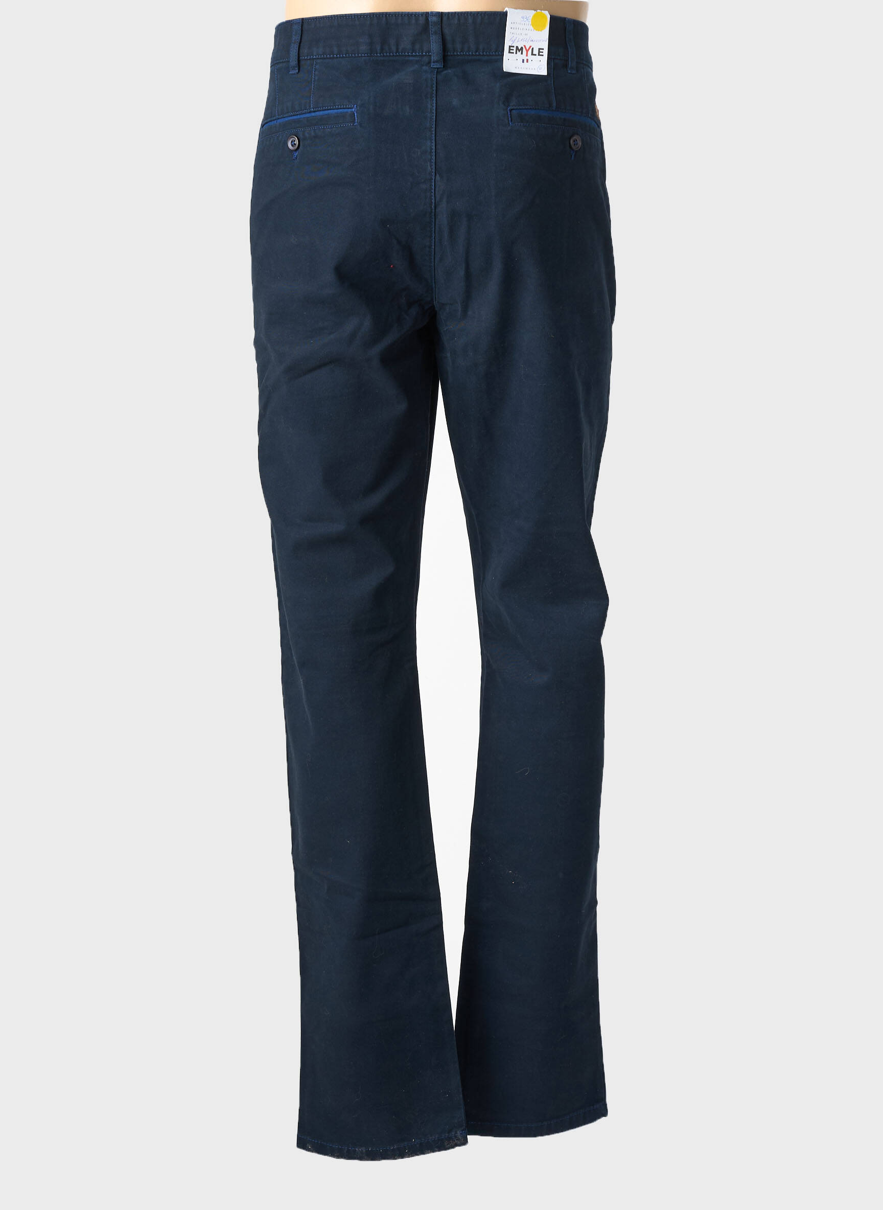 Pantalon chino buzunare mărime normală albastru EMYLE bărbat