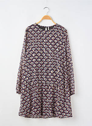 Rochie midi guler rotund mâneci lungi albastru KIDS ONLY fată
