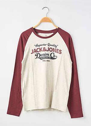 Tricou mâneci lungi mâneci lungi gri JACK & JONES băiat