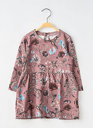 Rochie midi guler rotund mâneci lungi maro NAME IT fată