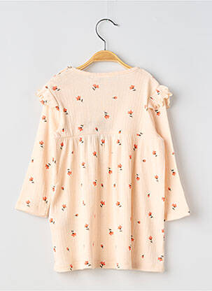 Rochie midi guler rotund mâneci lungi roz NAME IT fată