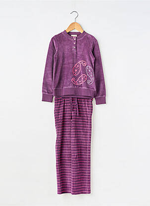 Pijama imprimeu fantezie violet ORCHESTRA fată