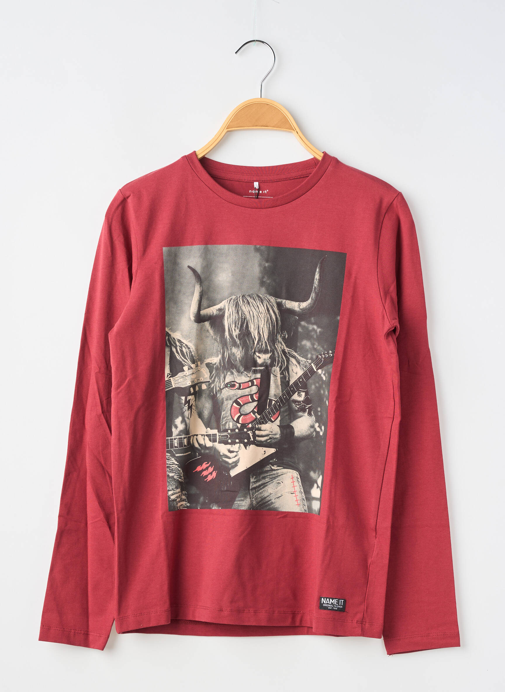 Tricou mâneci lungi mâneci lungi roșu NAME IT băiat