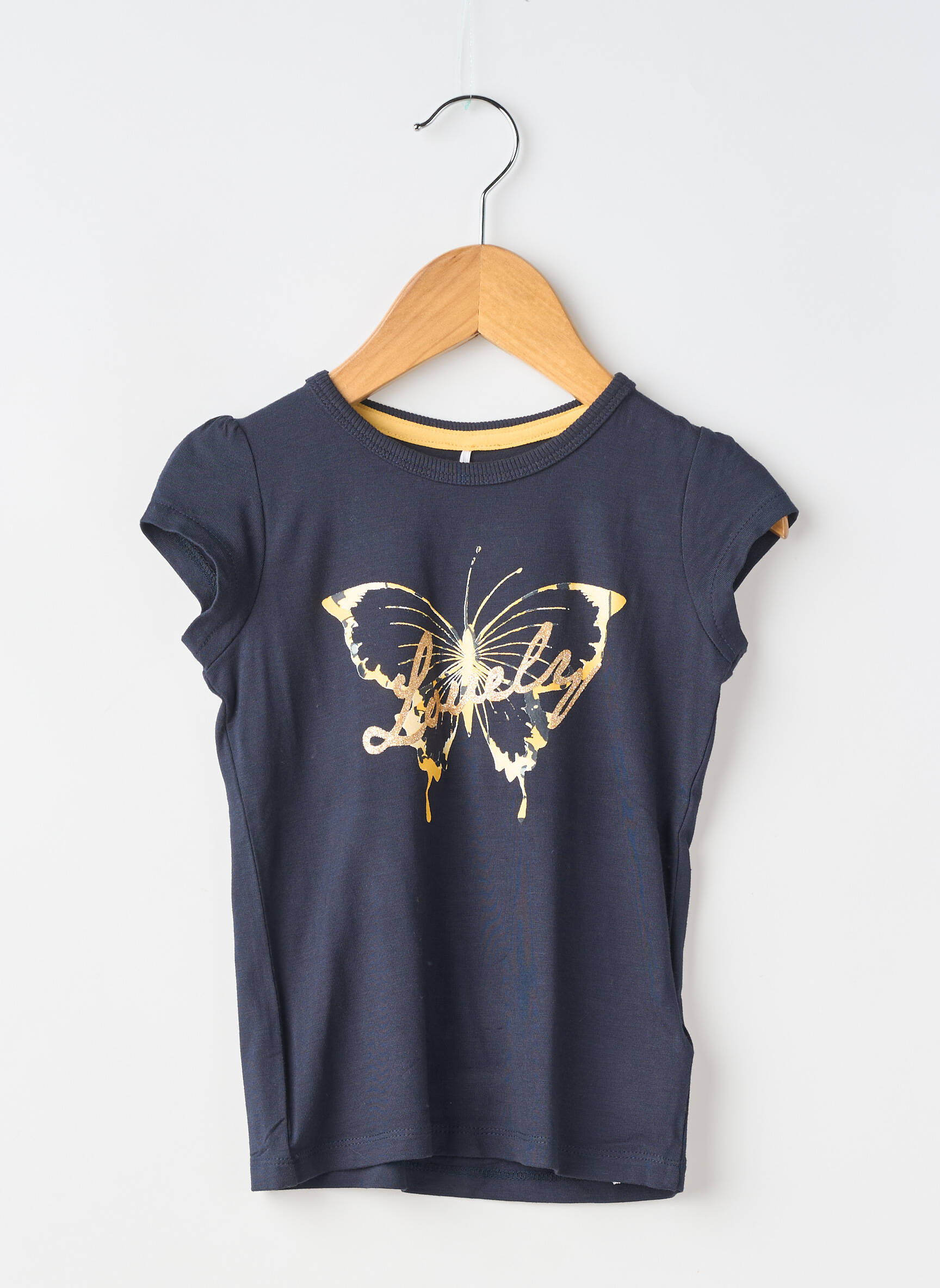 Tricou croială dreaptă mâneci scurte albastru NAME IT fată