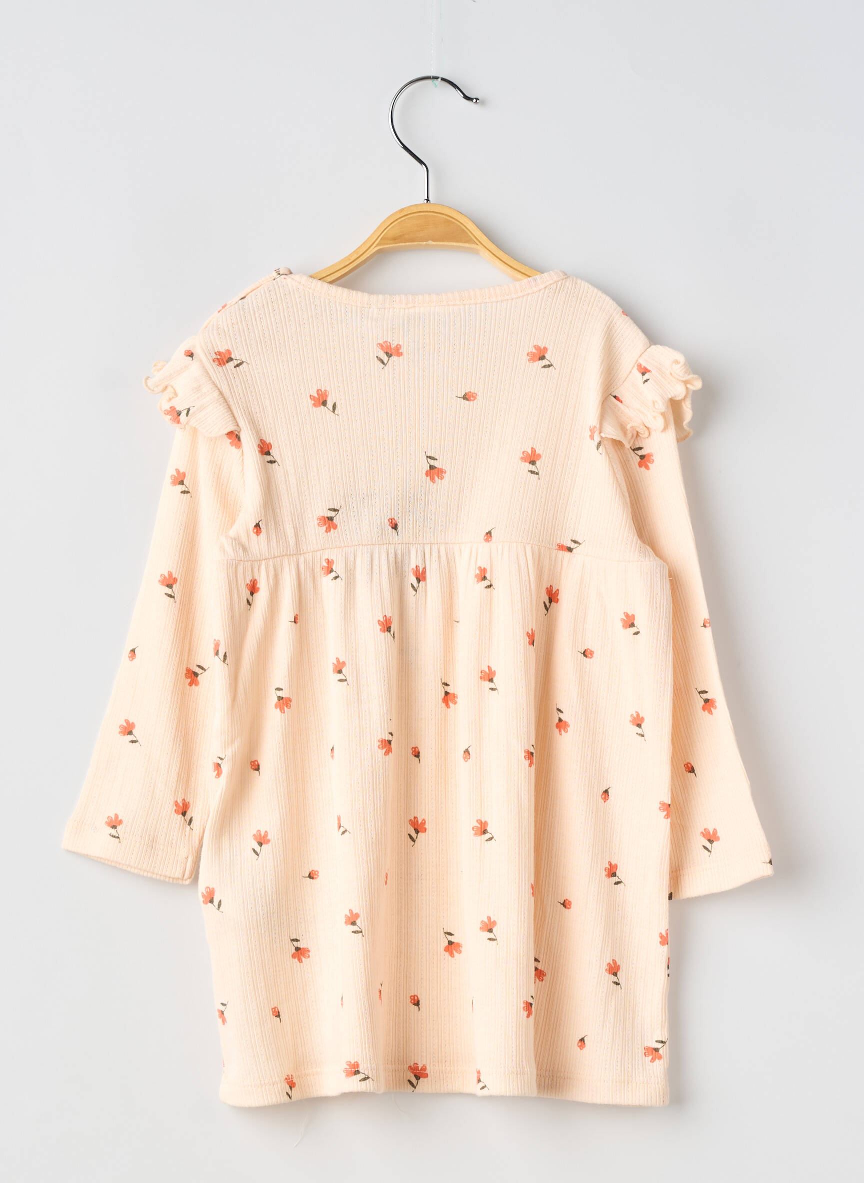 Rochie midi guler rotund mâneci lungi roz NAME IT fată