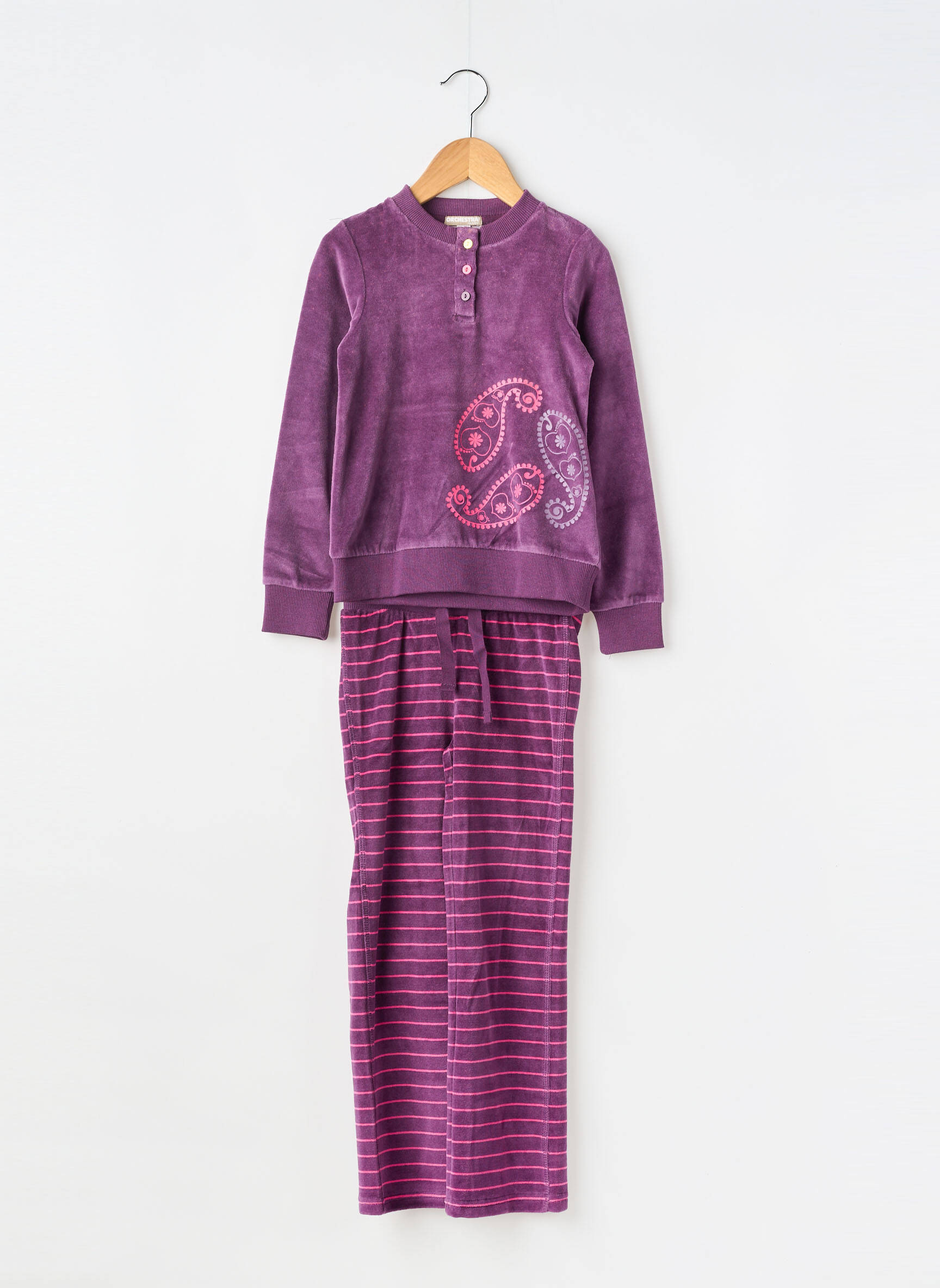 Pijama imprimeu fantezie violet ORCHESTRA fată