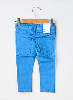 Pantalon slim închidere cu fermoar sub clapetă cu nasturi albastru NAME IT băiat