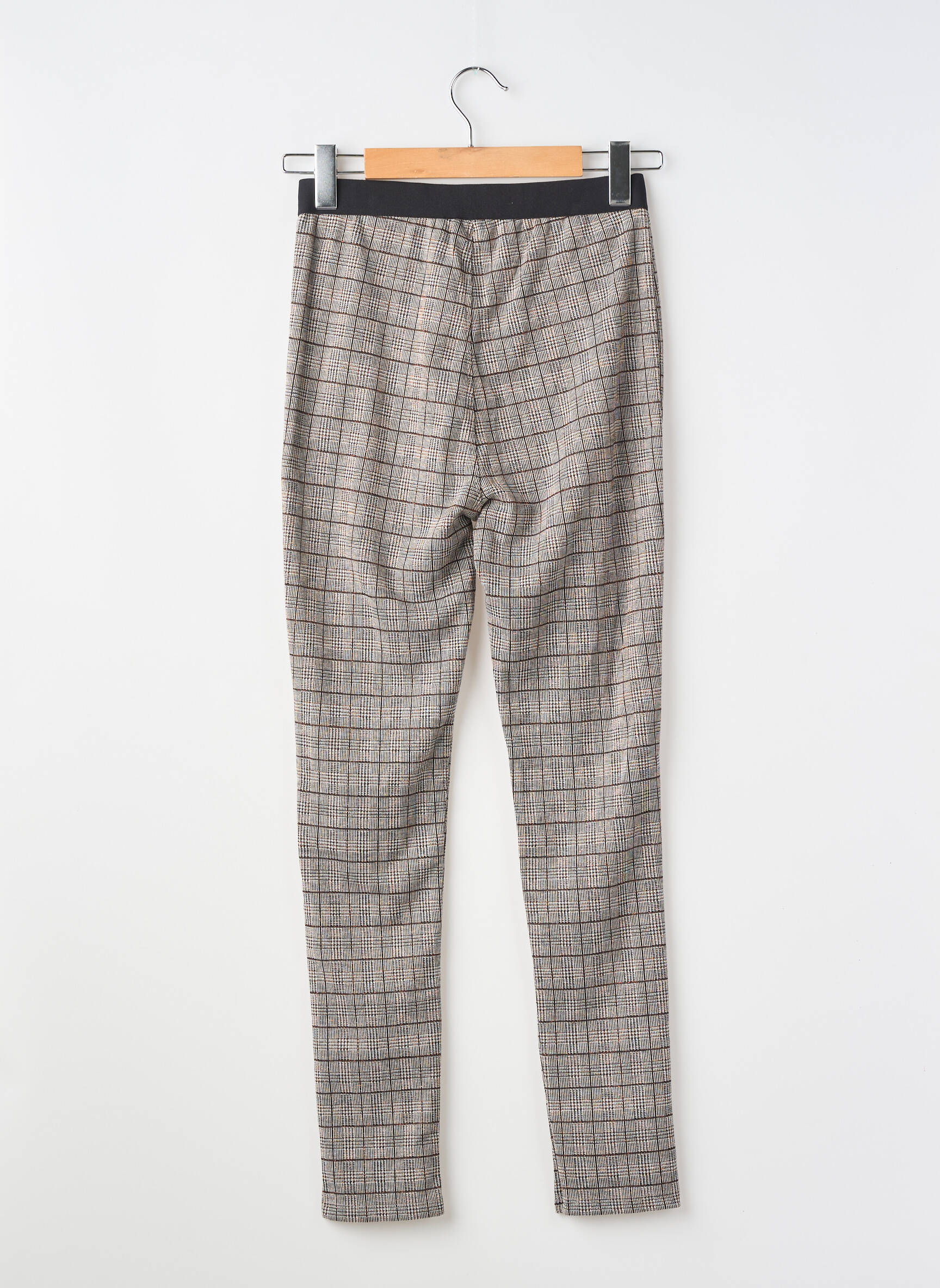 Pantalon slim talie elastică talie elastică negru BECKARO fată