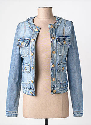 Jachete casual guler rotund albastru WATER JEANS femeie