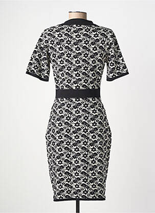 Rochie midi mâneci scurte mâneci scurte negru LM LULU femeie