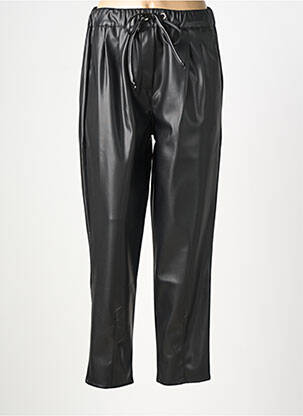 Pantalon drept talie elastică negru MISSY femeie