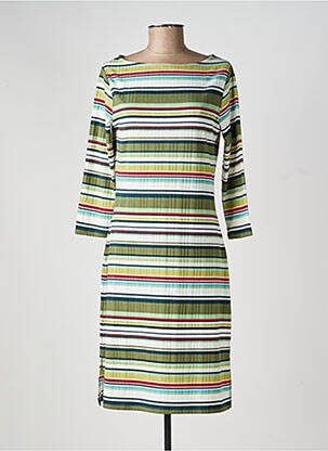 Rochie midi mâneci 3/4 mâneci 3/4 verde SURKANA femeie