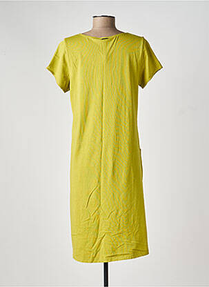 Rochie midi mâneci scurte mâneci scurte verde AGATHE & LOUISE femeie