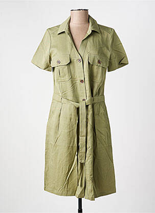 Rochie midi mâneci scurte mâneci scurte verde STUDIO NORDIIC femeie
