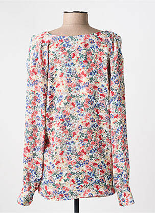 Bluză imprimeu floral mâneci lungi roșu VINTAGE LOVE femeie