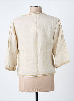 Jachete elegante buzunare bej FREDA femeie