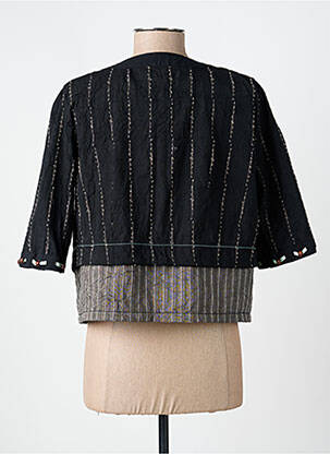 Bolero efect material satinat negru JAC JAC femeie