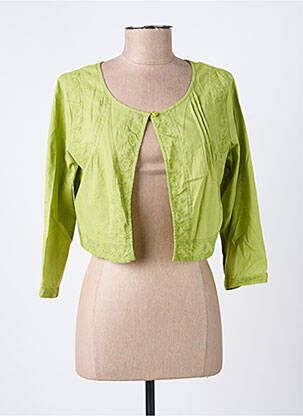 Bolero guler rotund verde AGATHE & LOUISE femeie