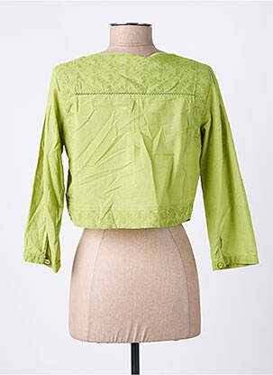 Bolero guler rotund verde AGATHE & LOUISE femeie