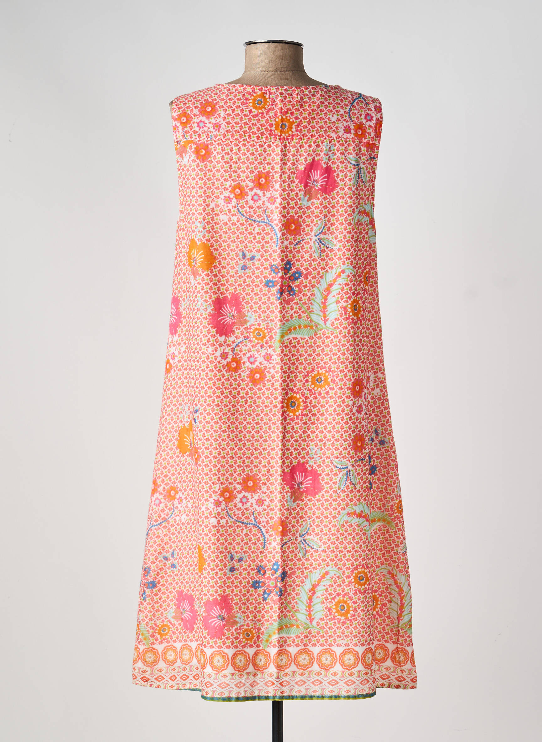 Rochie midi imprimeu floral fără mâneci roz AGATHE & LOUISE femeie