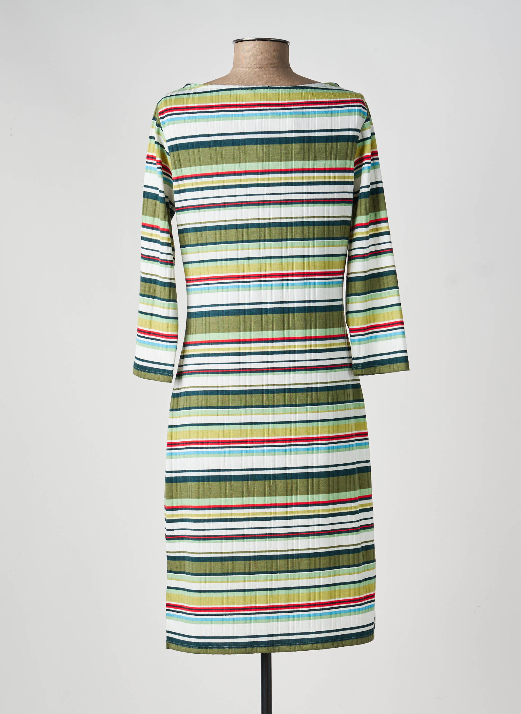 Rochie midi mâneci 3/4 mâneci 3/4 verde SURKANA femeie