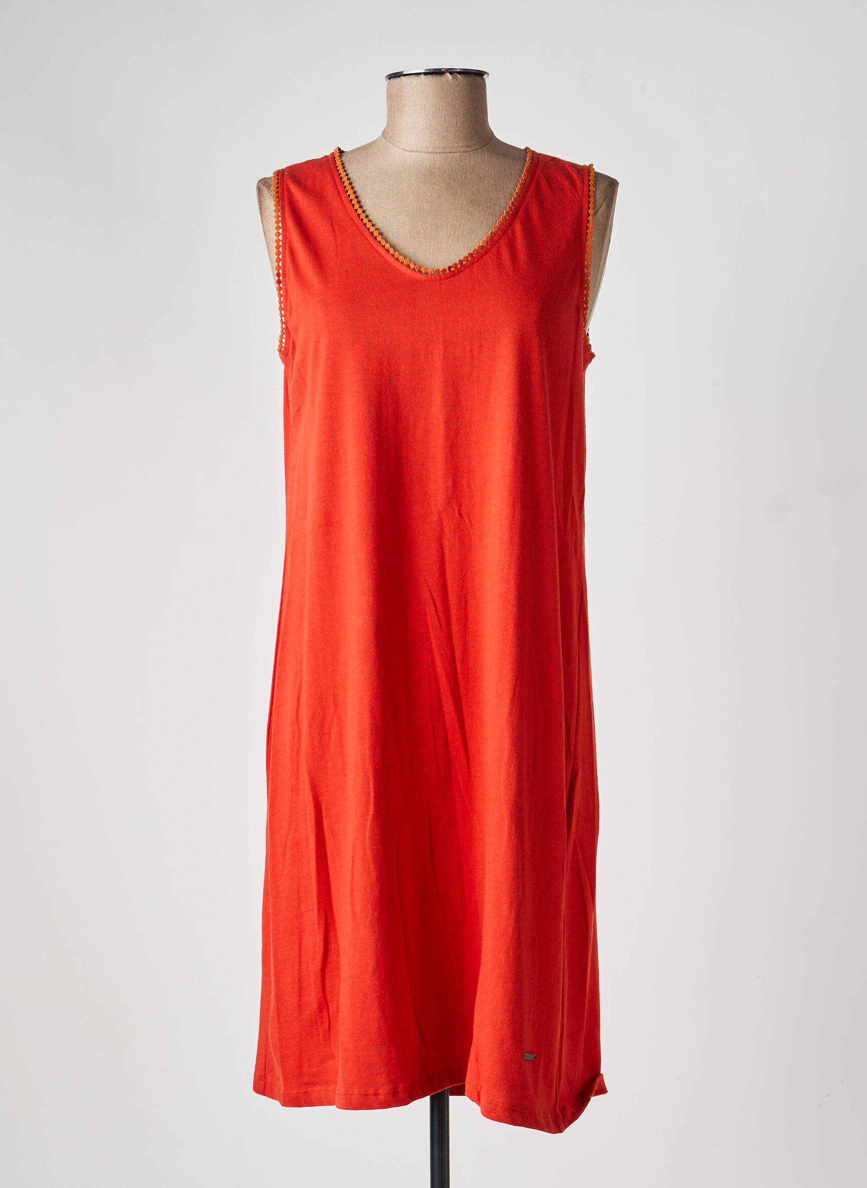 Rochie midi fără mâneci fără mâneci portocalie AGATHE & LOUISE femeie