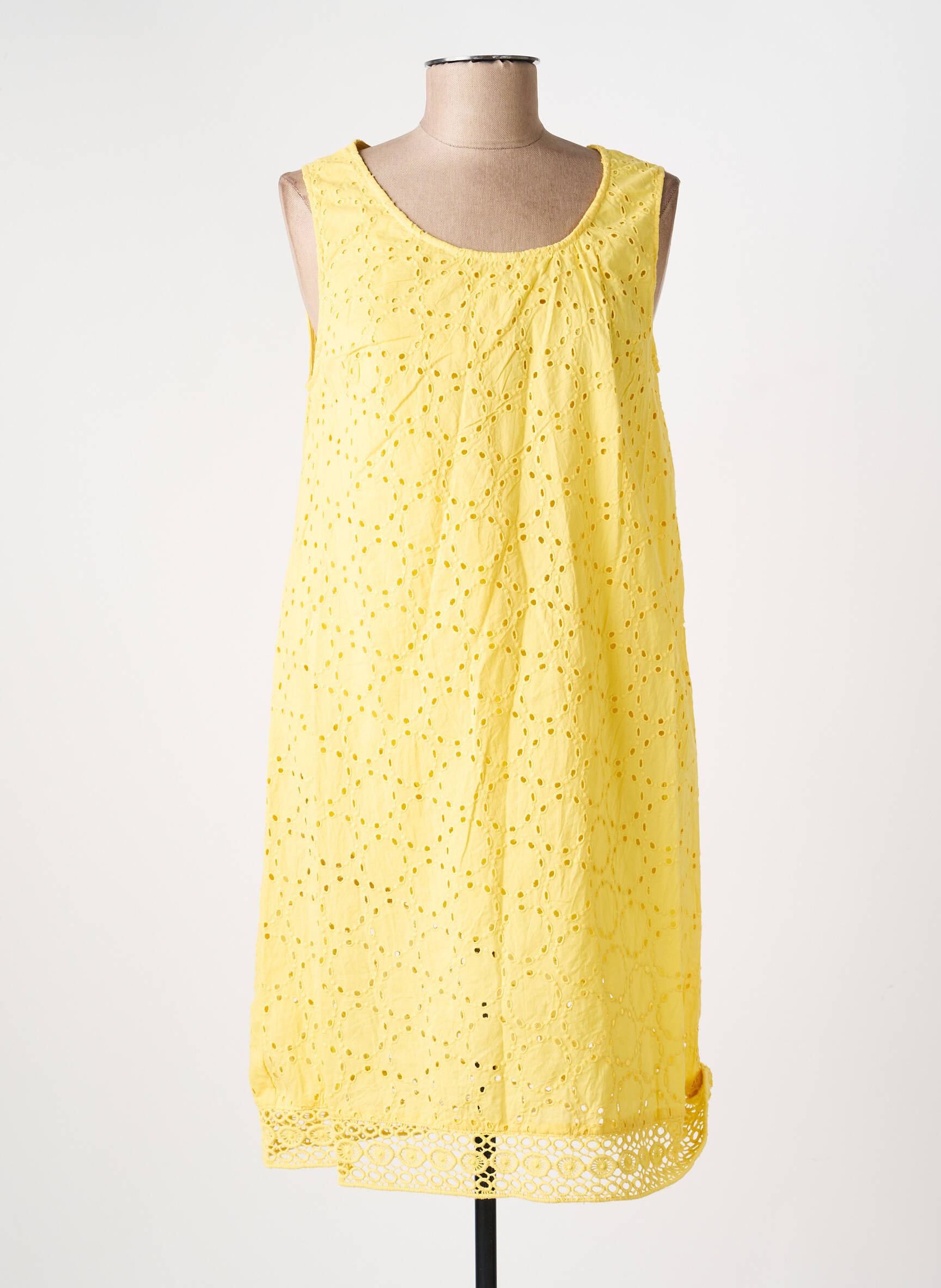 Rochie midi fără mâneci fără mâneci galben AGATHE & LOUISE femeie
