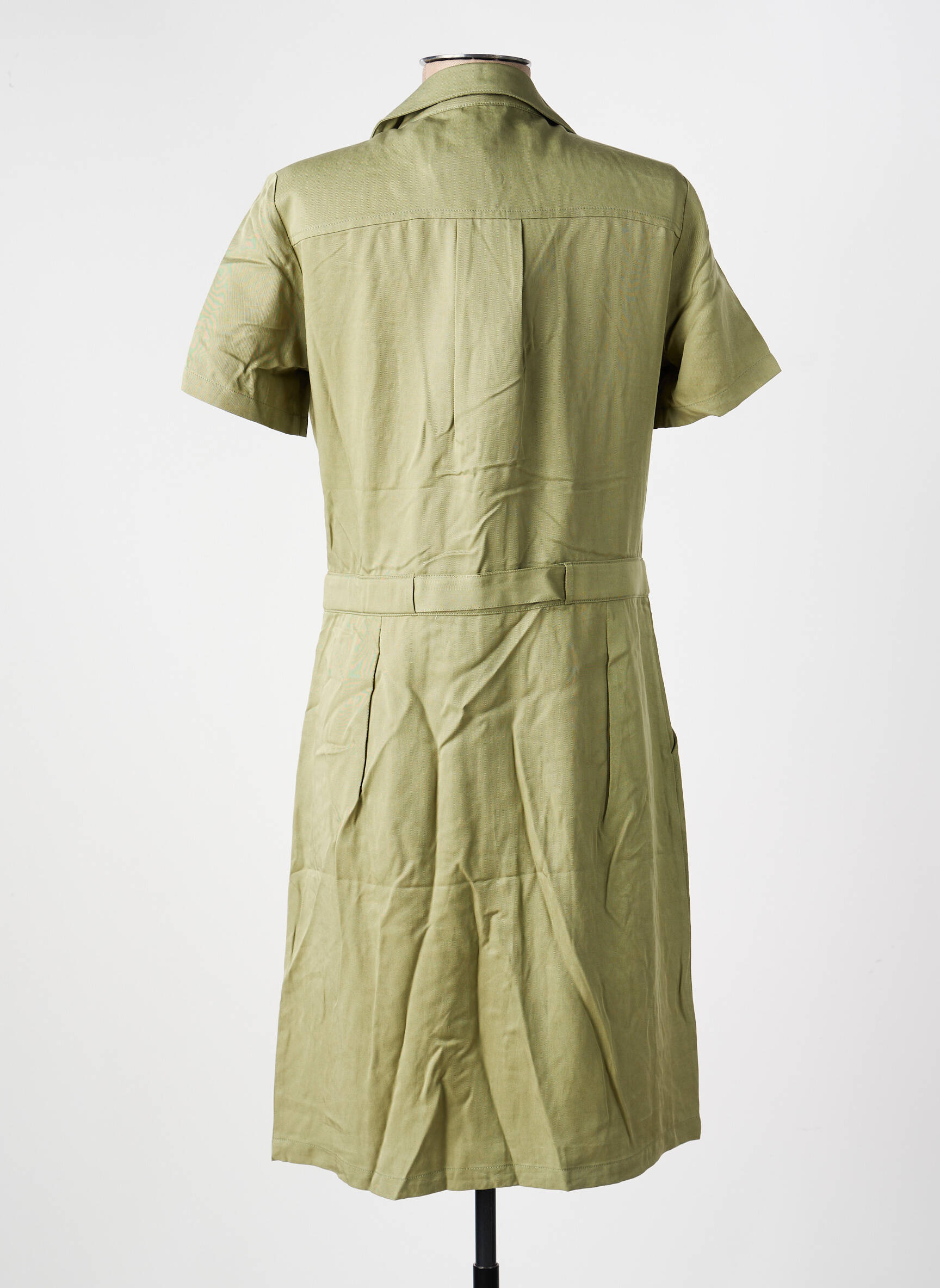 Rochie midi mâneci scurte mâneci scurte verde STUDIO NORDIIC femeie