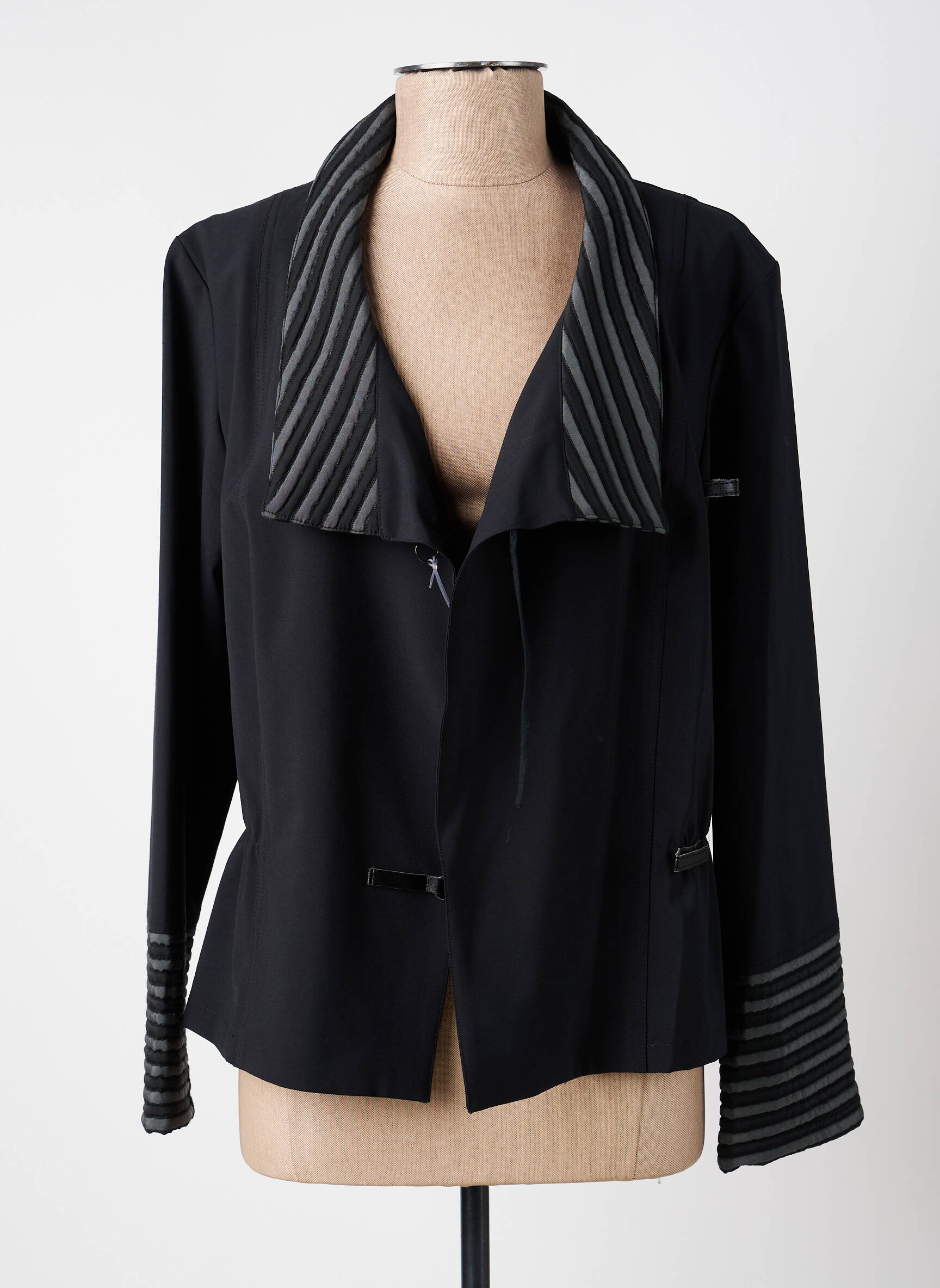 Jachete casual croială cambrată negru ROSA ROSAM femeie