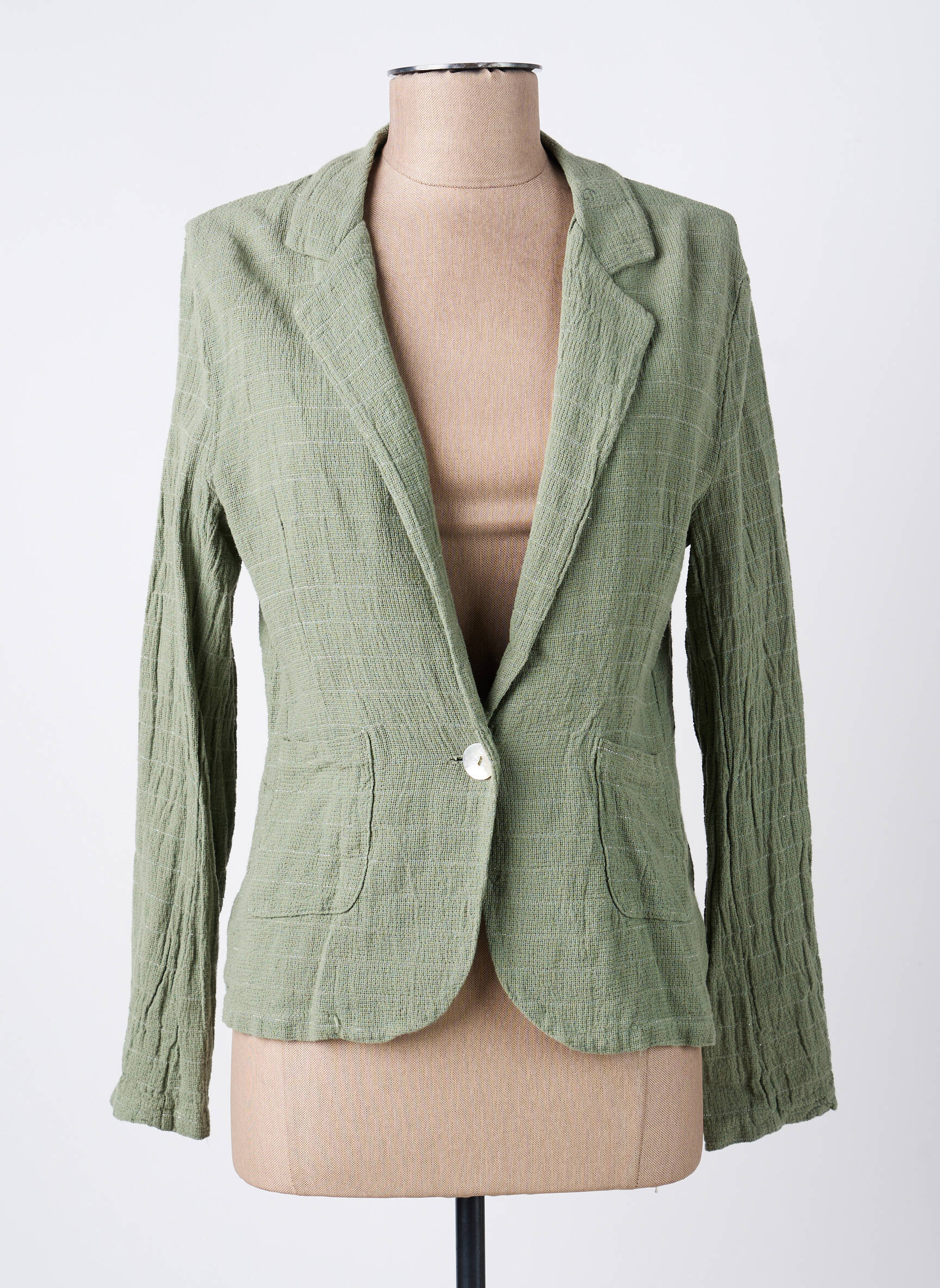 Sacou buzunare verde CHARMANTE femeie