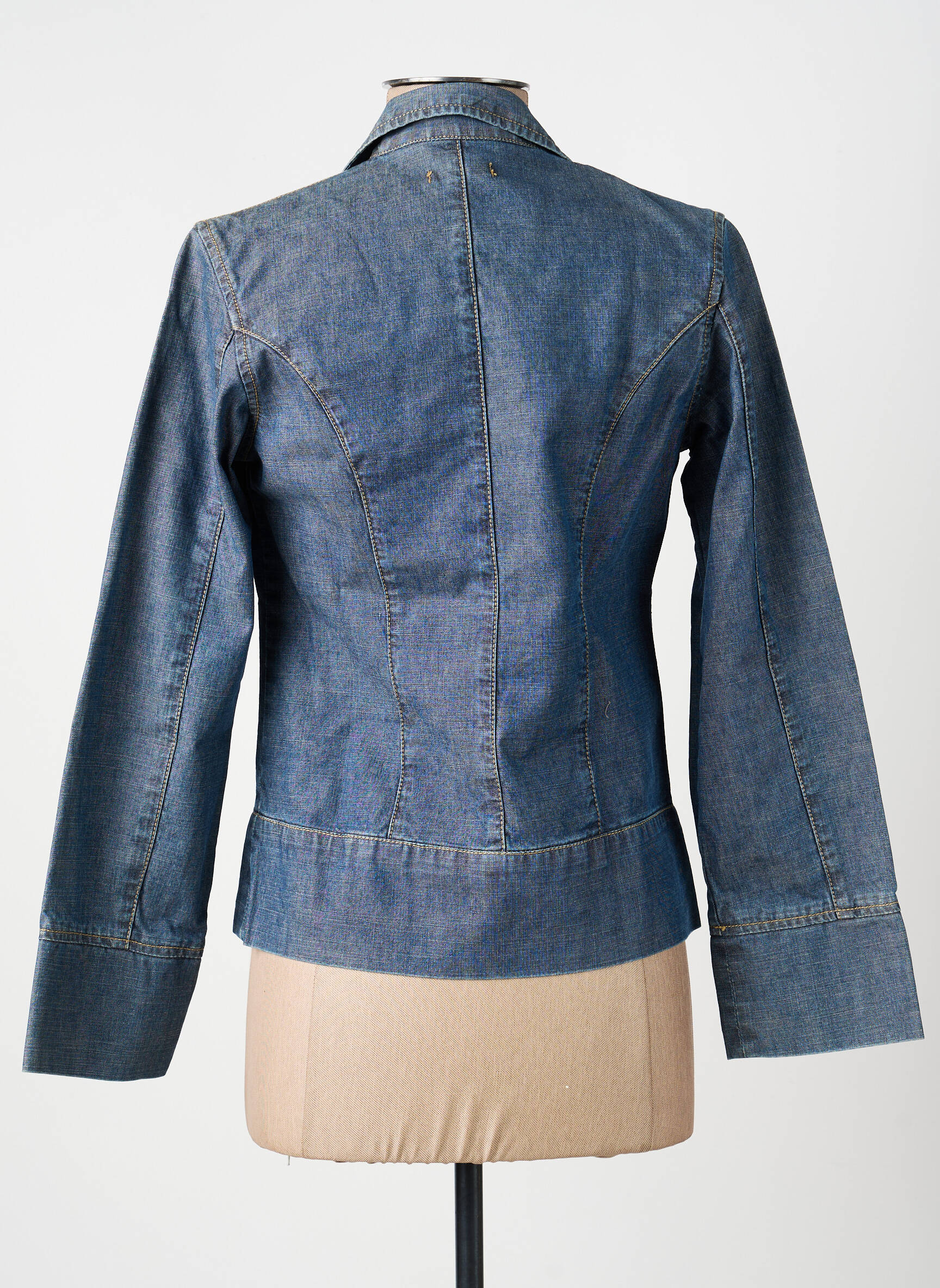 Jachete casual guler tip costum albastru C17 femeie