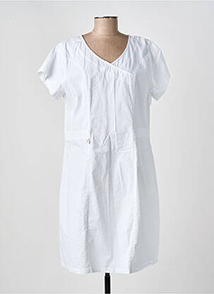 Rochie midi mâneci scurte mâneci scurte alb AGATHE & LOUISE femeie