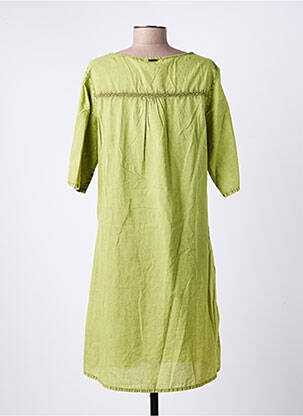 Rochie midi croială fluidă mâneci lungi verde AGATHE & LOUISE femeie